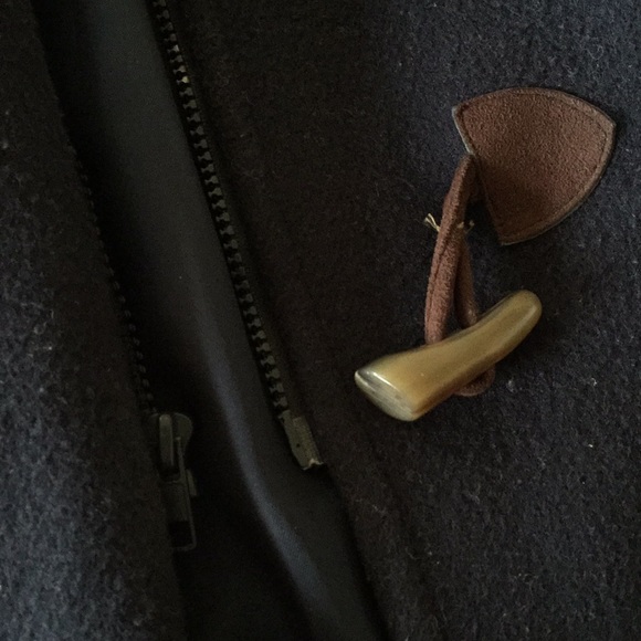 Talbots knee length pea coat/zipper/button hoodie - Picture 7 of 8